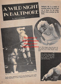 Wrestling News Clipping #101 - Johnny Valentine vs. The Beast, Tarzan Tyler, Baltimore, MD