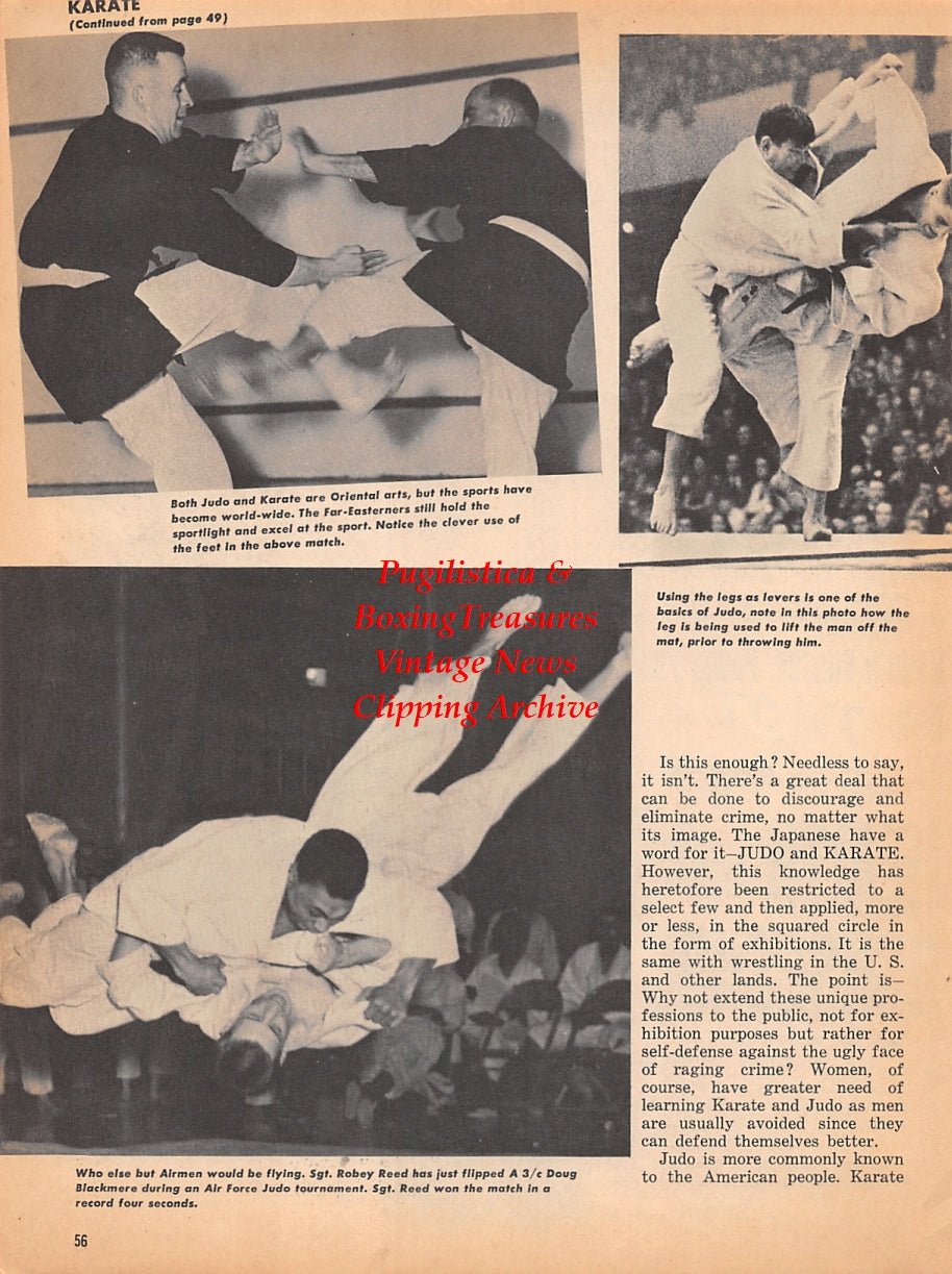 Wrestling News Clipping #149 - Judo Event: Robey Reed vs. Doug Blackmere