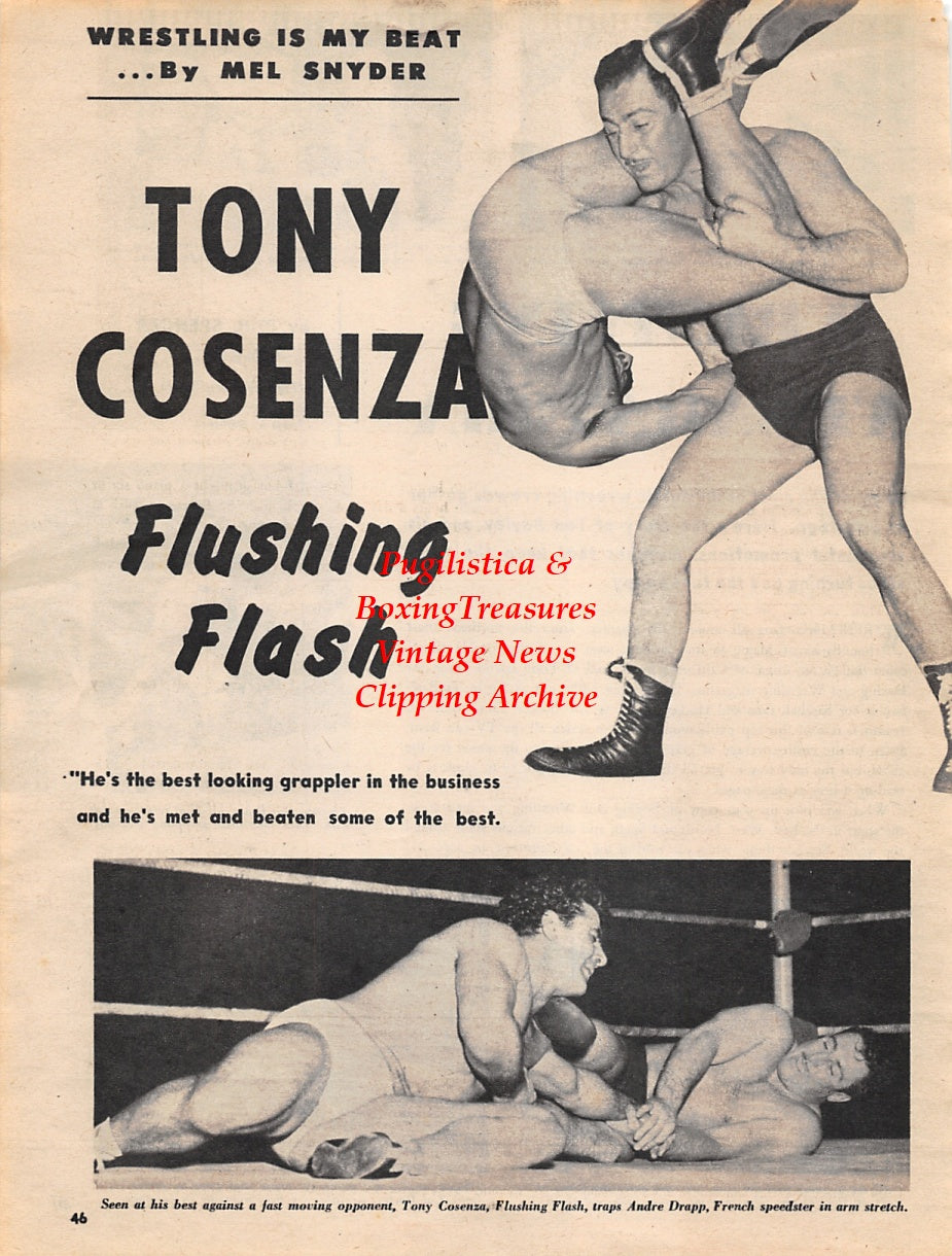 Wrestling News Clipping #36 - Tony Cosenza, Andre Drapp, Ted Bayley, Don Evans,