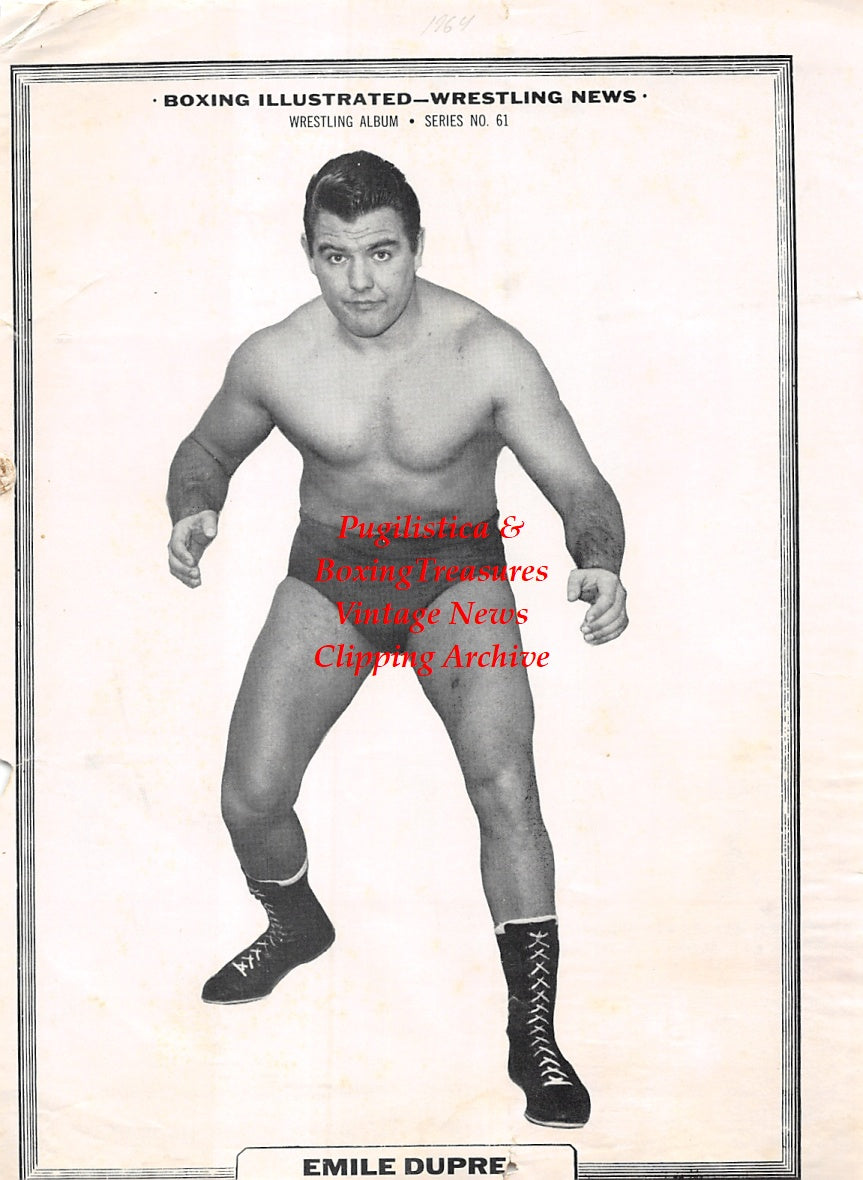 Wrestling News Clipping #50 - Emile Dupre