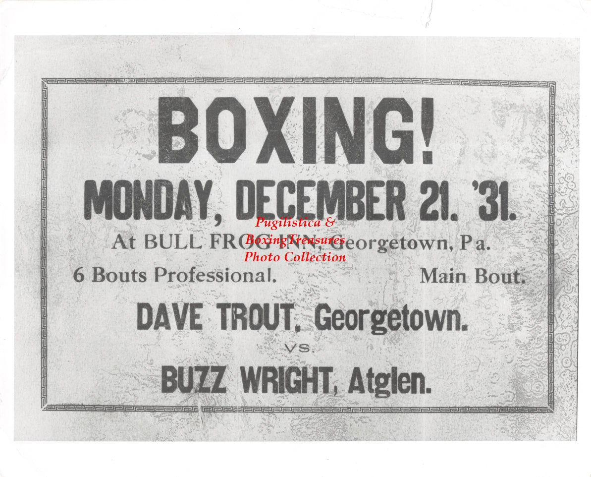 Boxing Photo #981 - Dave Trout vs. Buzz Wright - Georgetown, Pennsylvania