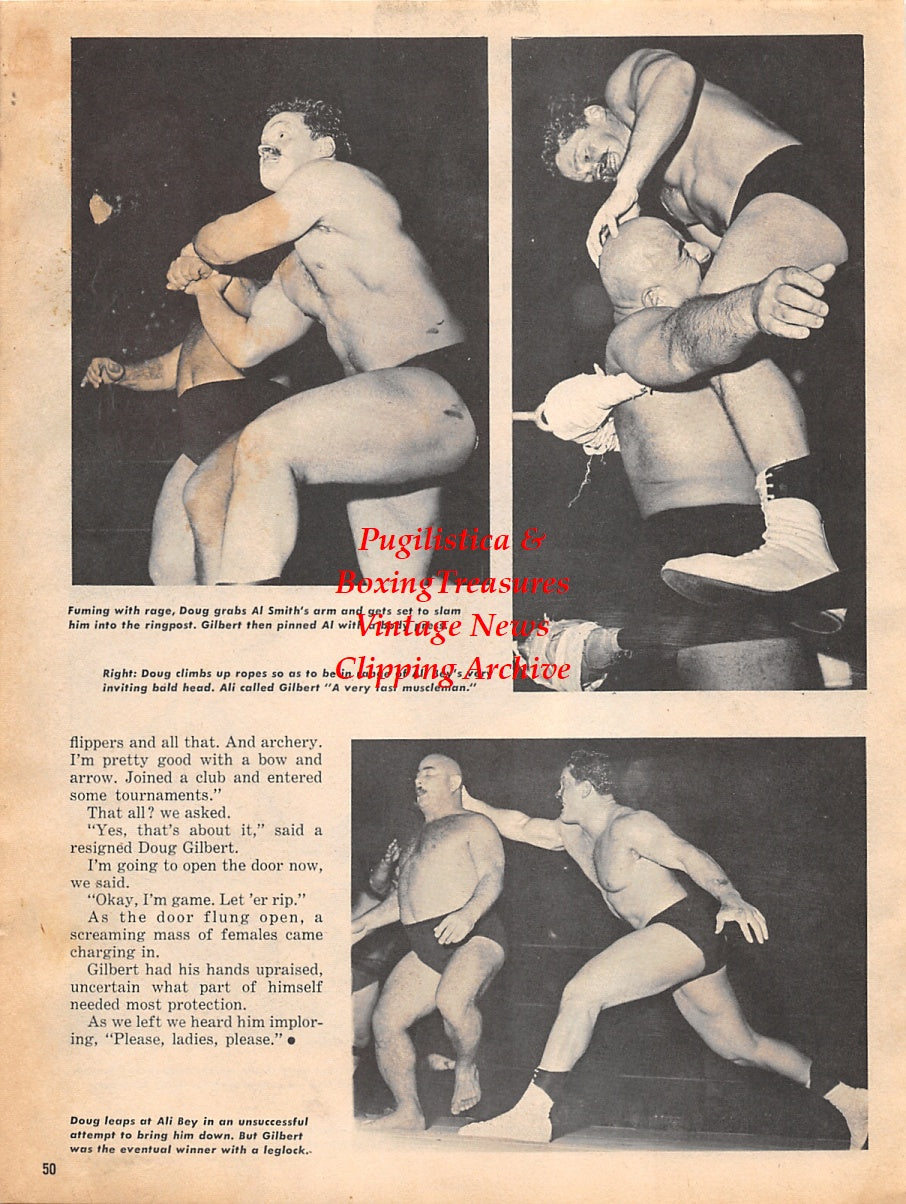 Wrestling News Clipping #52 - Doug Gilbert, Al Smith, Ali Bey