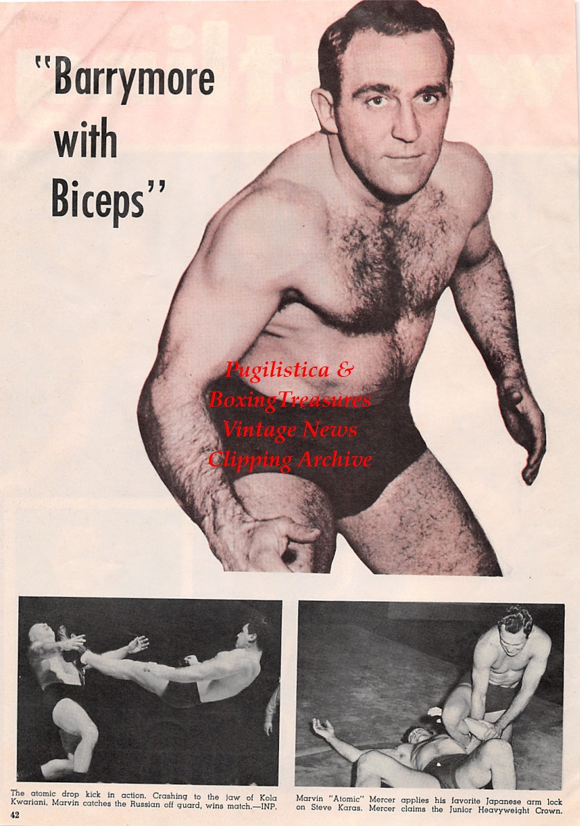 Wrestling News Clipping #89 - Marvin Mercer, Kola Kwariani, Steve Karas