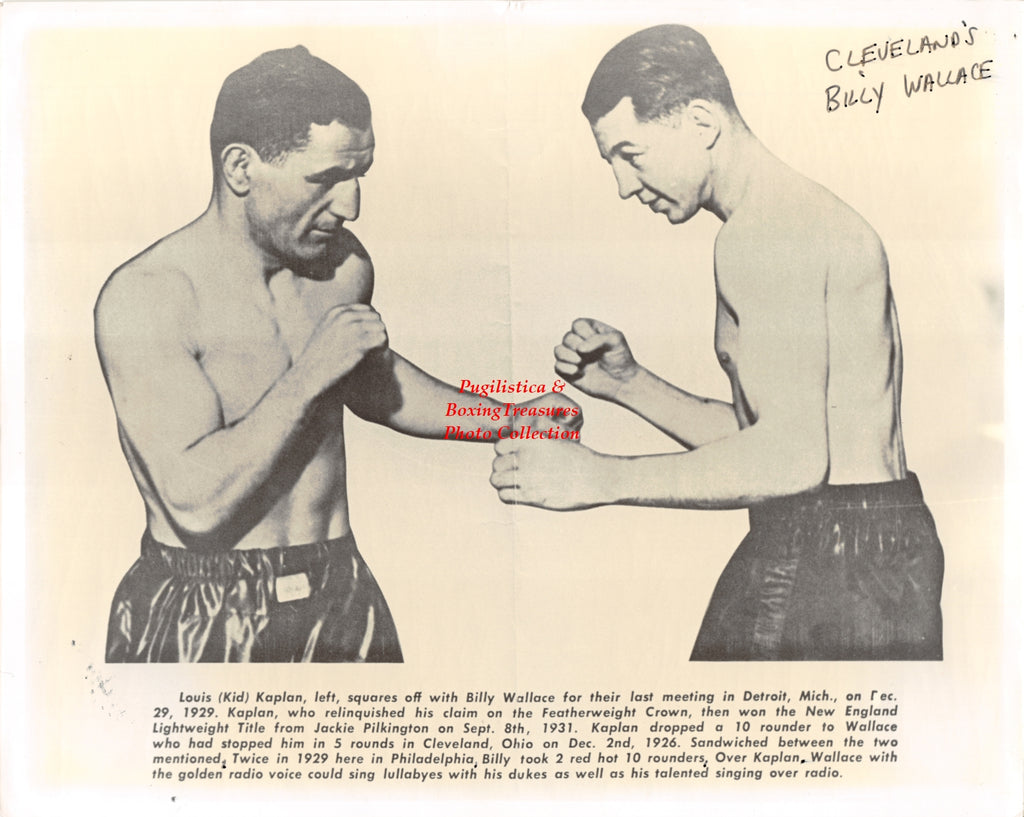 Boxing Photo #1253 - Louis Kid Kaplan and Billy Wallace