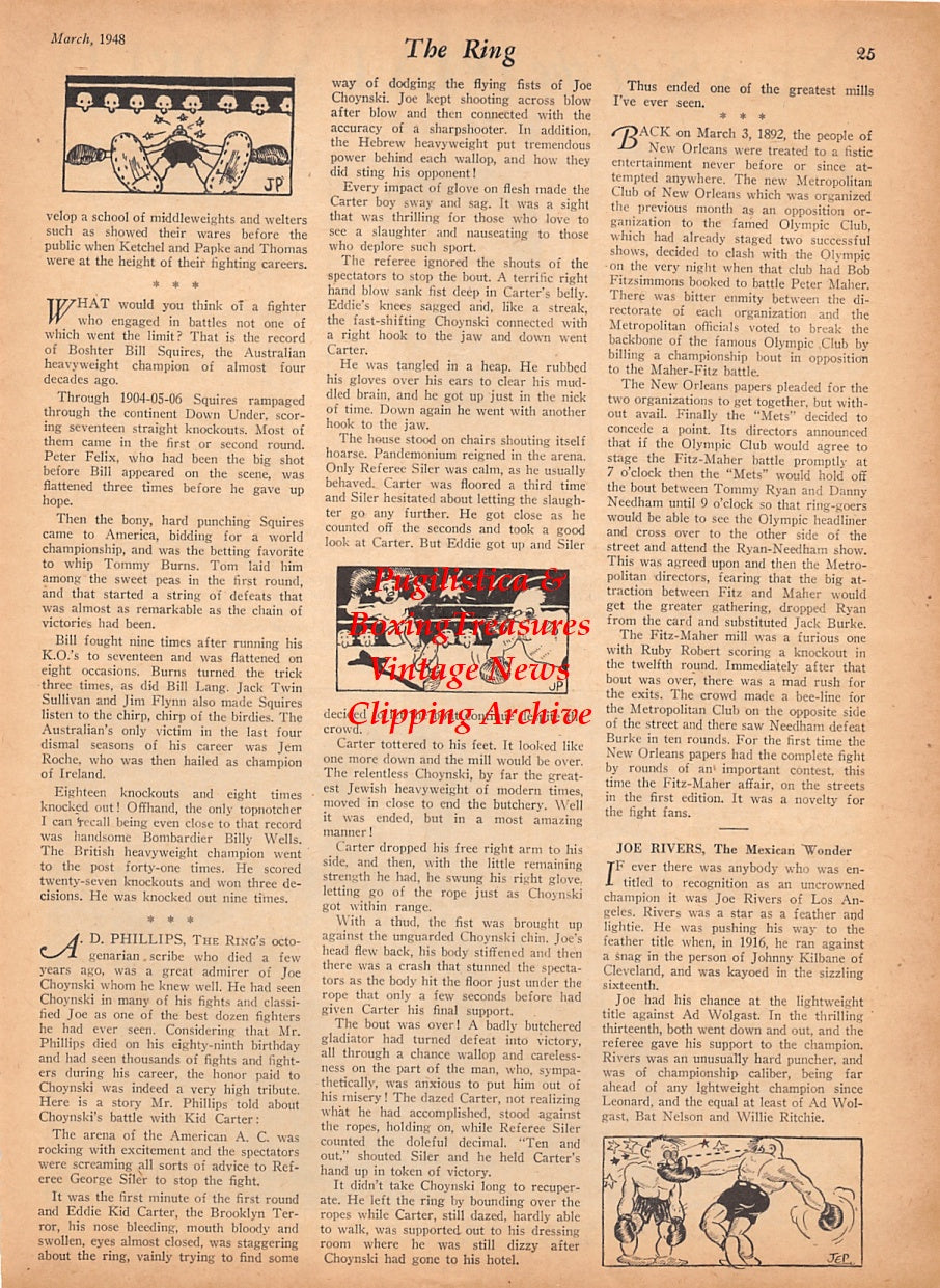 Wrestling News Clipping #248 - Ellis Bashara, Daniel Boon Savage