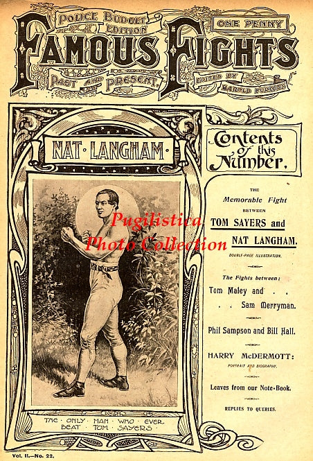 Nat Langham - 11x17 Boxing Photographic Print