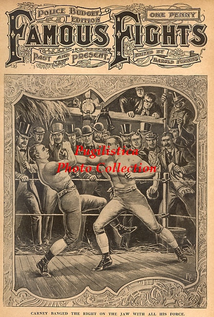 John McAuliffe vs. Jem Carney - 11x17 Boxing Photographic Print