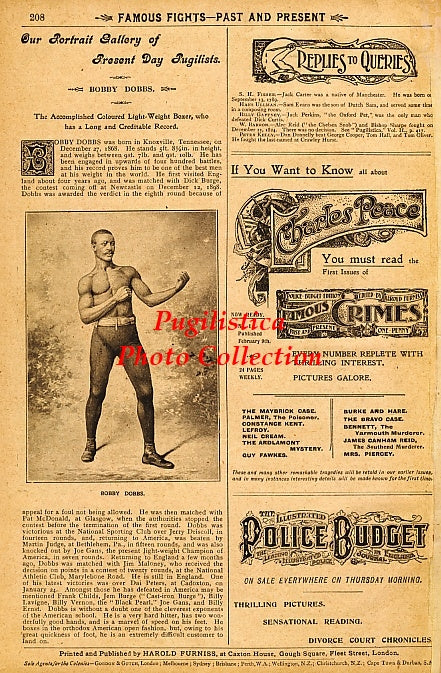 Bobby Dobbs - 11x17 Boxing Photographic Print