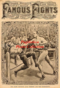 Bob Fitzsimmons vs. Nonpareil Jack Dempsey - 11x17 Boxing Photographic Print