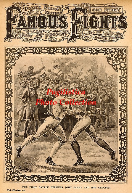 John Gully vs. Bob Gregson - 11x17 Boxing Photographic Print