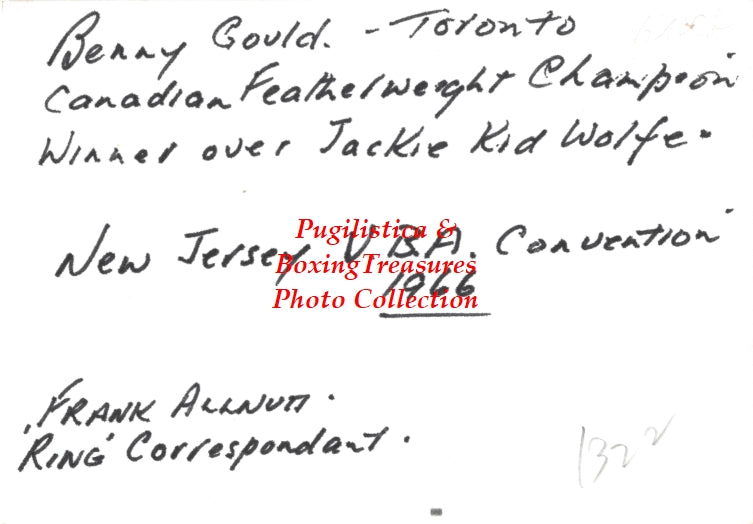 Boxing Photo #916 - Benny Gould and Frank Allnuti