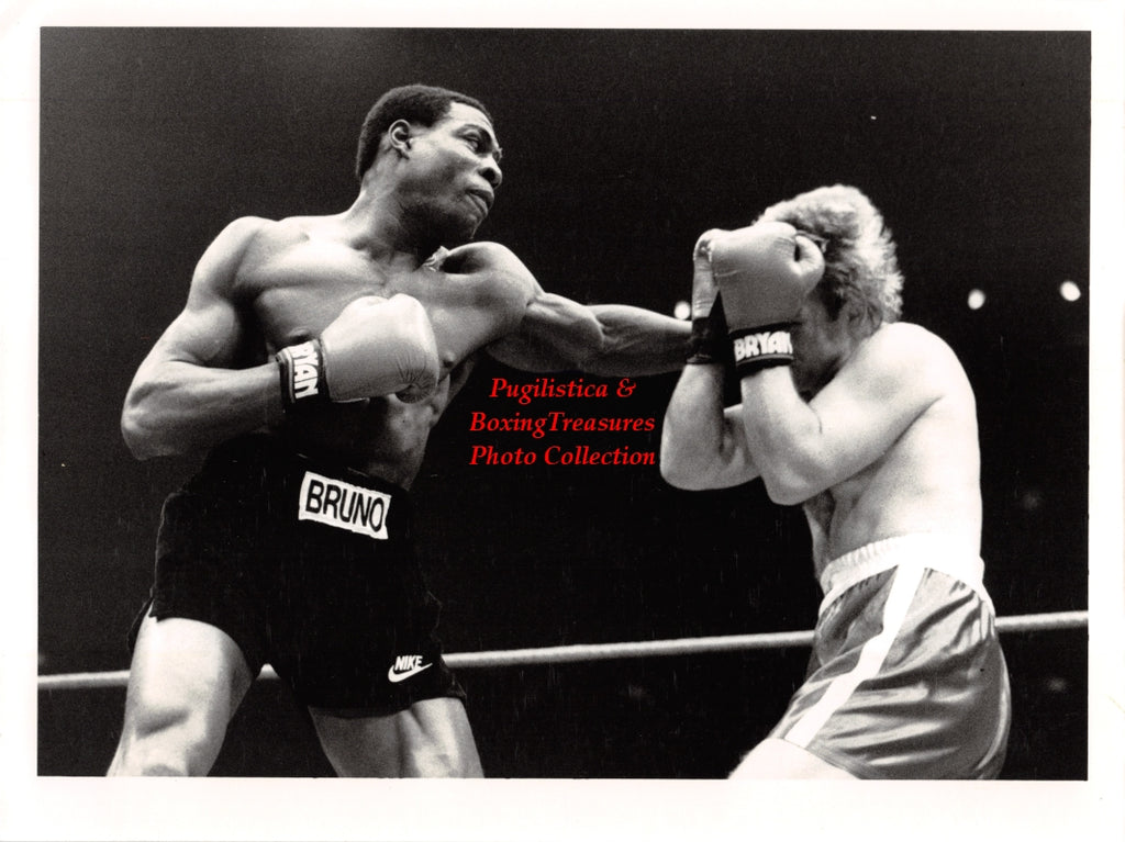 Boxing Photo #1384 - Frank Bruno vs. Jeff Jordan - vintage press photograph