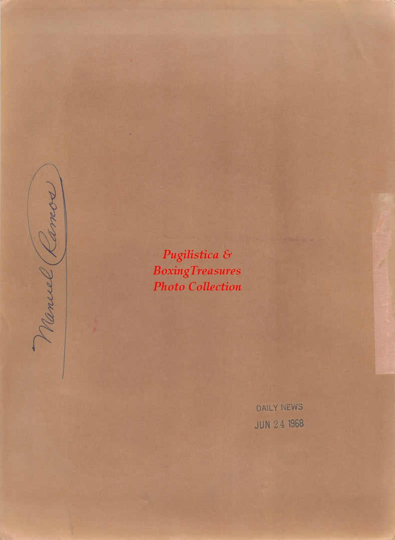 Boxing Photo #1401 - Manuel Ramos - Vintage 1968 Wire Photograph