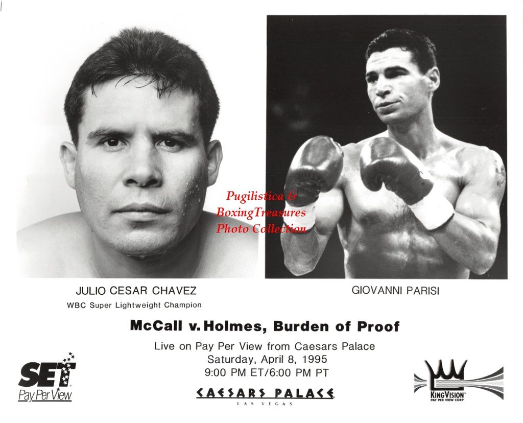Boxing Photo #1409 - Julio Cesar Chavez vs. Giovanni Parisi - Vintage 1995 Publicity Photograph