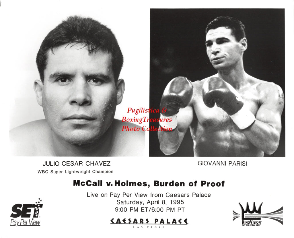 Boxing Photo #1409 - Julio Cesar Chavez vs. Giovanni Parisi - Vintage 1995 Publicity Photograph