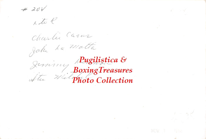 Boxing Photo #1155 - Jake LaMotta, Charlie Casas, Jimmy Lennon, Stu Mitchell