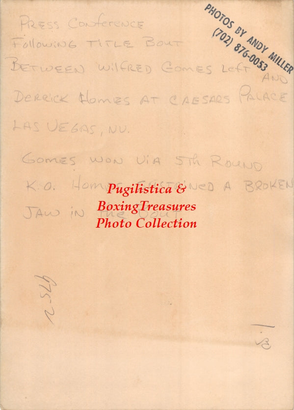 Boxing Photo #1188 - Wilfredo Gomez and Derrik Holmes