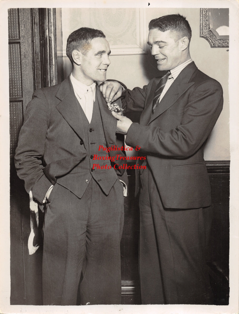 Boxing Photo #897 - c. 1930's Unidentified European Boxers