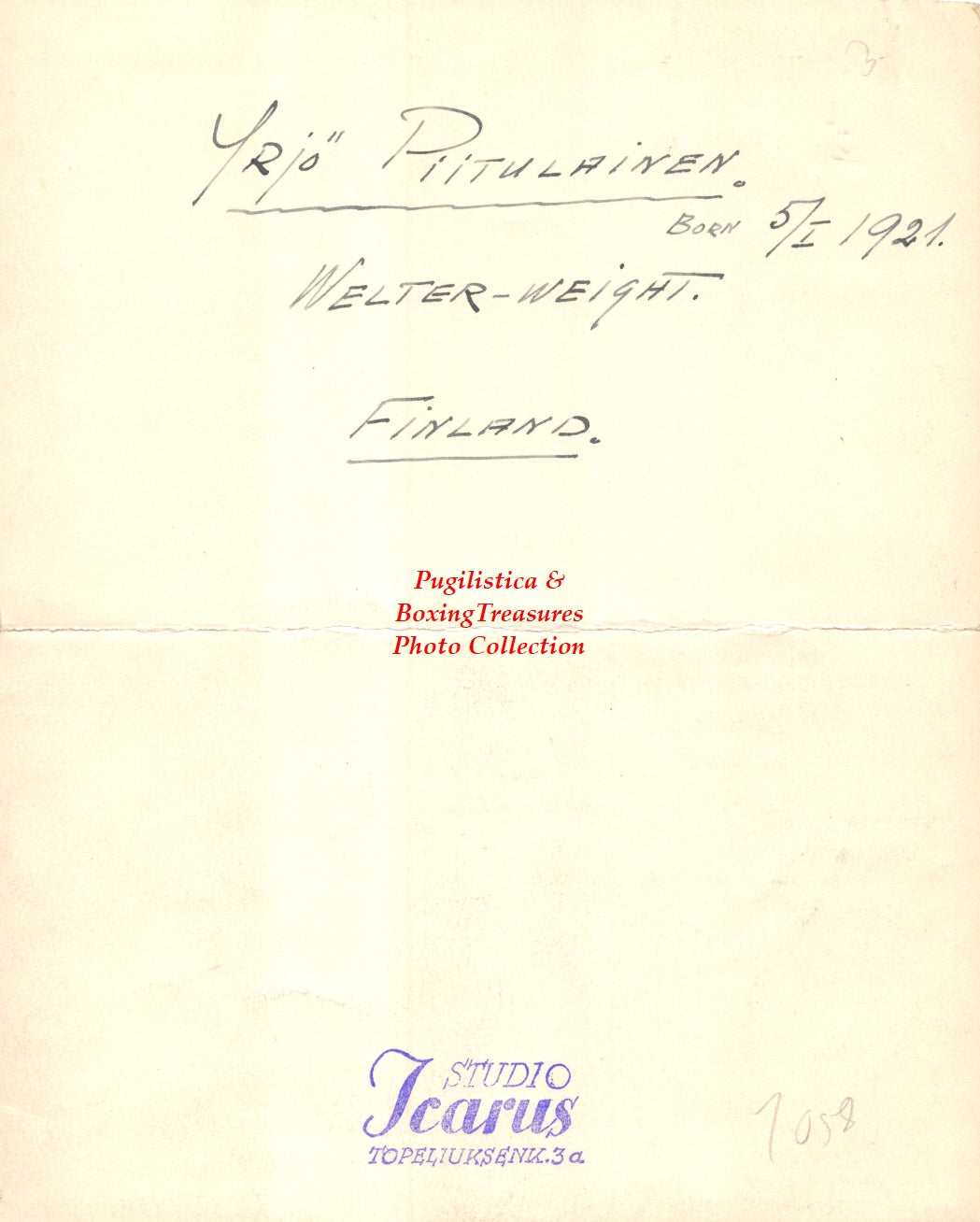 Boxing Photo #869 - Yrjo Piitulainen