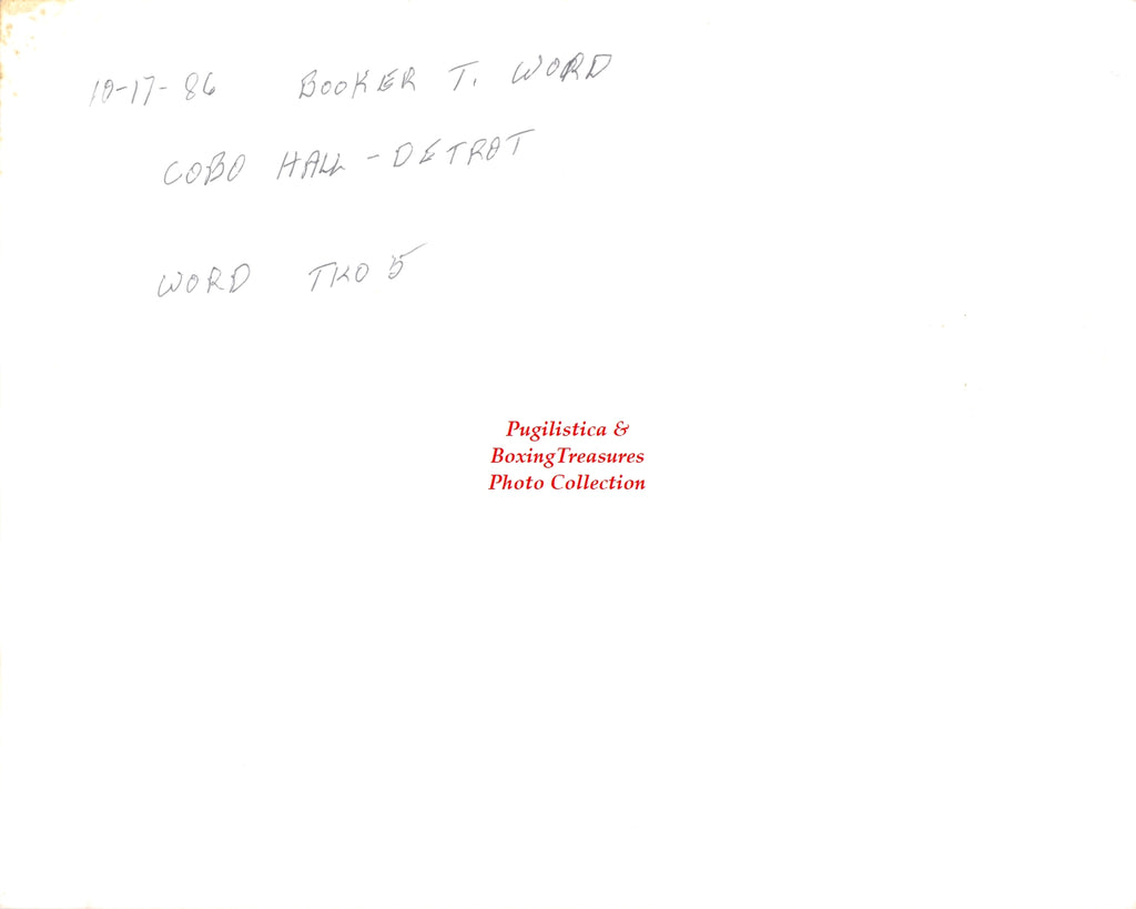 Boxing Photo #851 - Booker T. Word vs. Martin Pierce