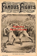 Deaf Burke vs. Bill Cousens - 11x17 Boxing Photographic Print