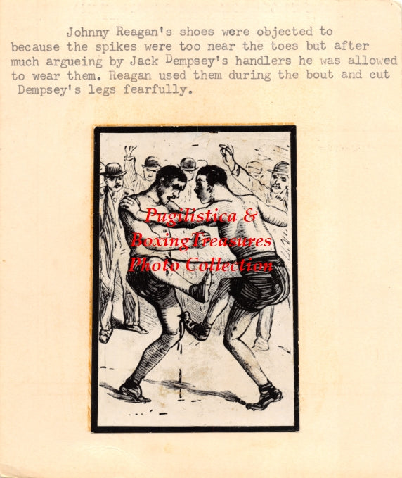 Boxing Photo #1028 - Johnny Reagan vs. Jack Dempsey "Nonpareil"