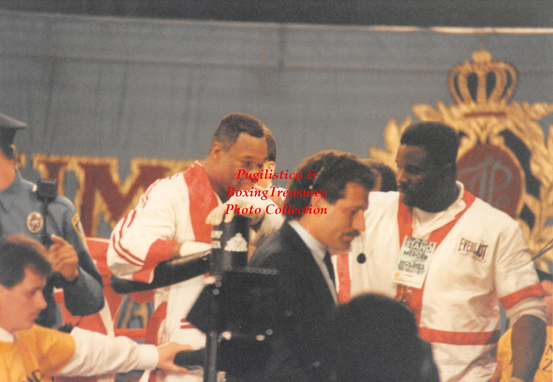 Boxing Photo #1297 - Larry Holmes vs. Ray Mercer 1992 Vintage Snapshot Photograph
