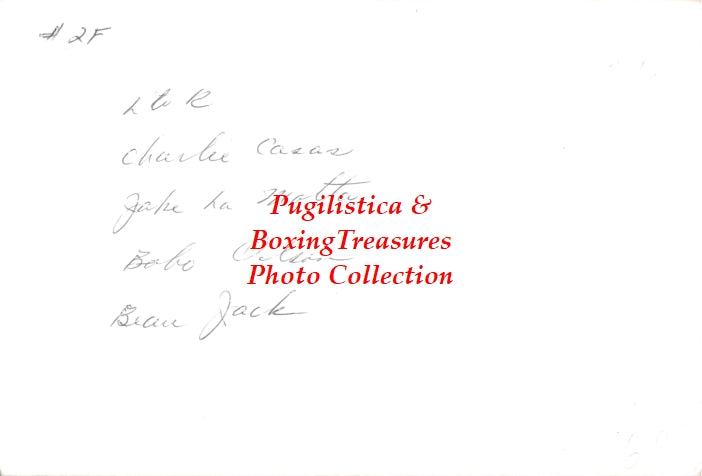 Boxing Photo #1082 - Charlie Casas, Jake LaMotta, Bobo Olson and Beau Jack