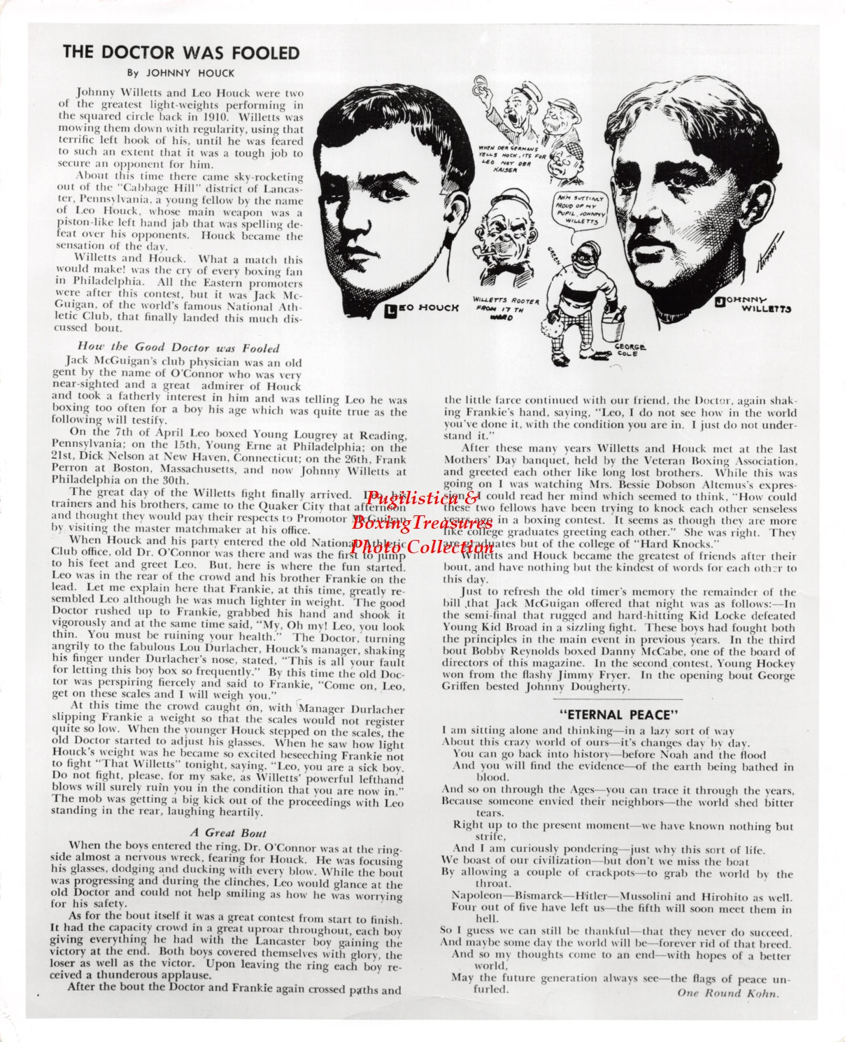 Boxing Photo #782 - Leo Houck, Johnny Willetts