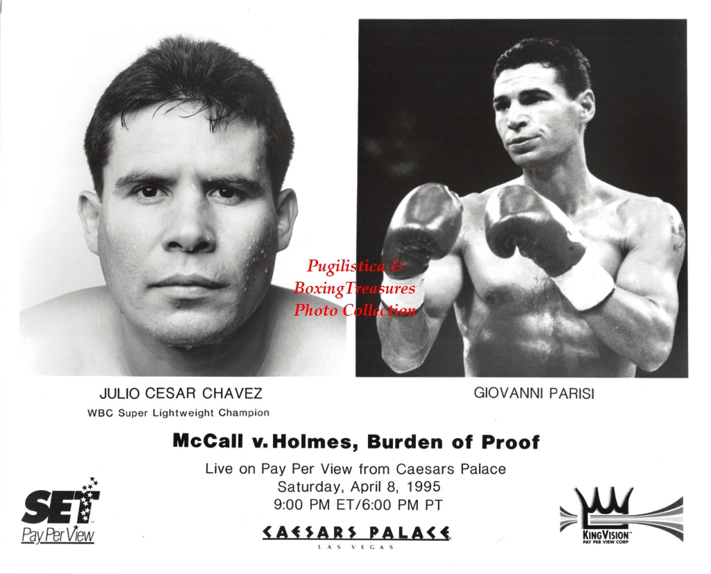 Boxing Photo #1410 - Julio Cesar Chavez vs. Giovanni Parisi - Vintage 1995 Publicity Photograph