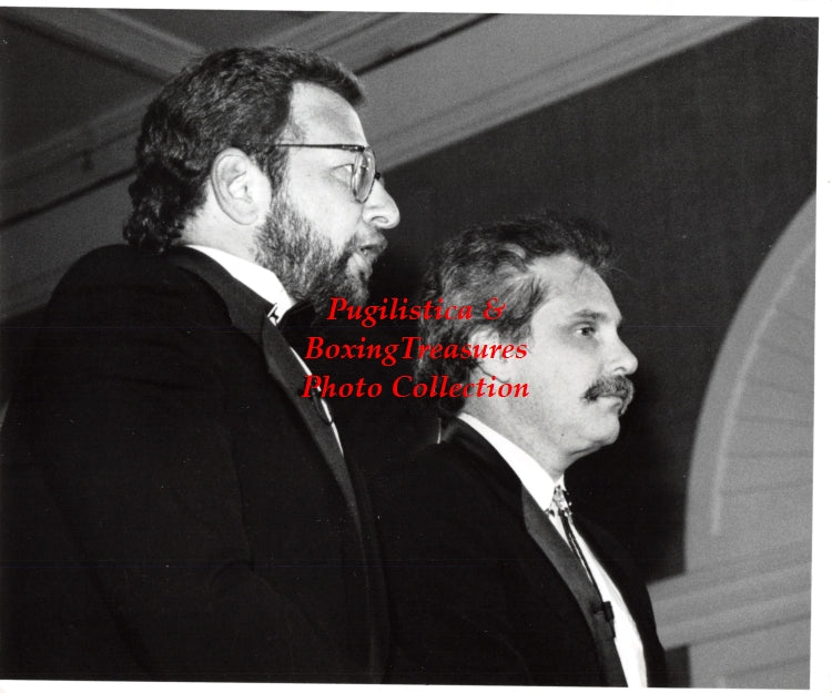Boxing Photo #894 - Al Bernstein, Charlie Steiner at Mike Tyson vs. Razor Ruddock bout