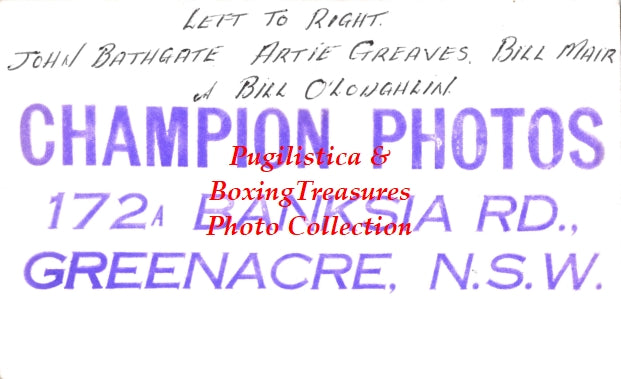 Boxing Photo #1117 - John Bathgate, Artie Greaves, Bill Mair, Bill O'Loughlin