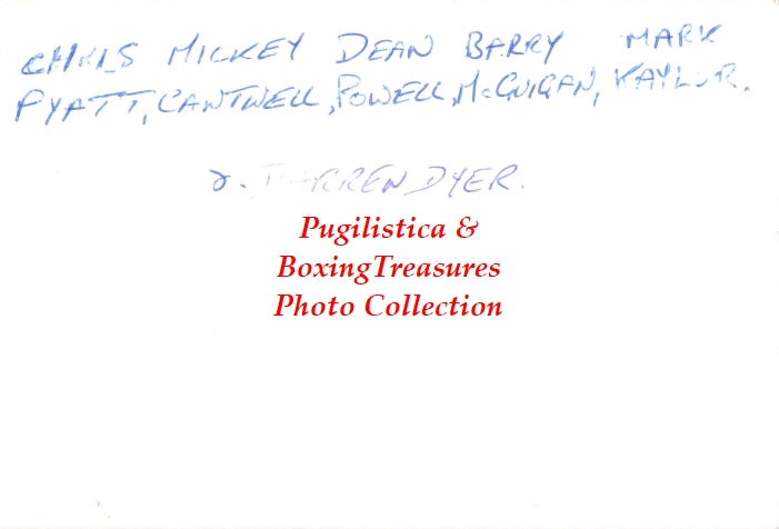 Boxing Photo #1170 - Chris Pyatt, Mickey Cantwell, Dean Powell, Barry McGuigan, Mark Kaylor, Darren Dyer