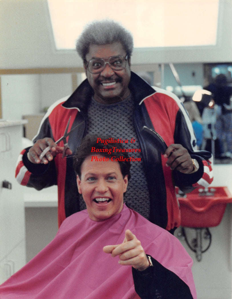 Boxing Photo #1432 - Don King and Radio Personality Rick Dees - Vintage Photograph