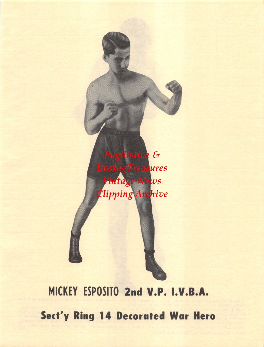 Boxing News Clipping #2673 - Nick Transperanti, Mickey Esposito