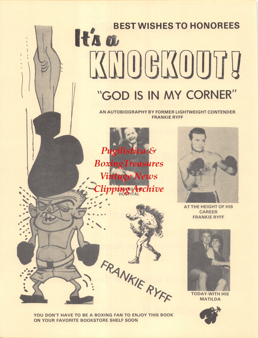 Boxing News Clipping #2675 - Frankie Ryff