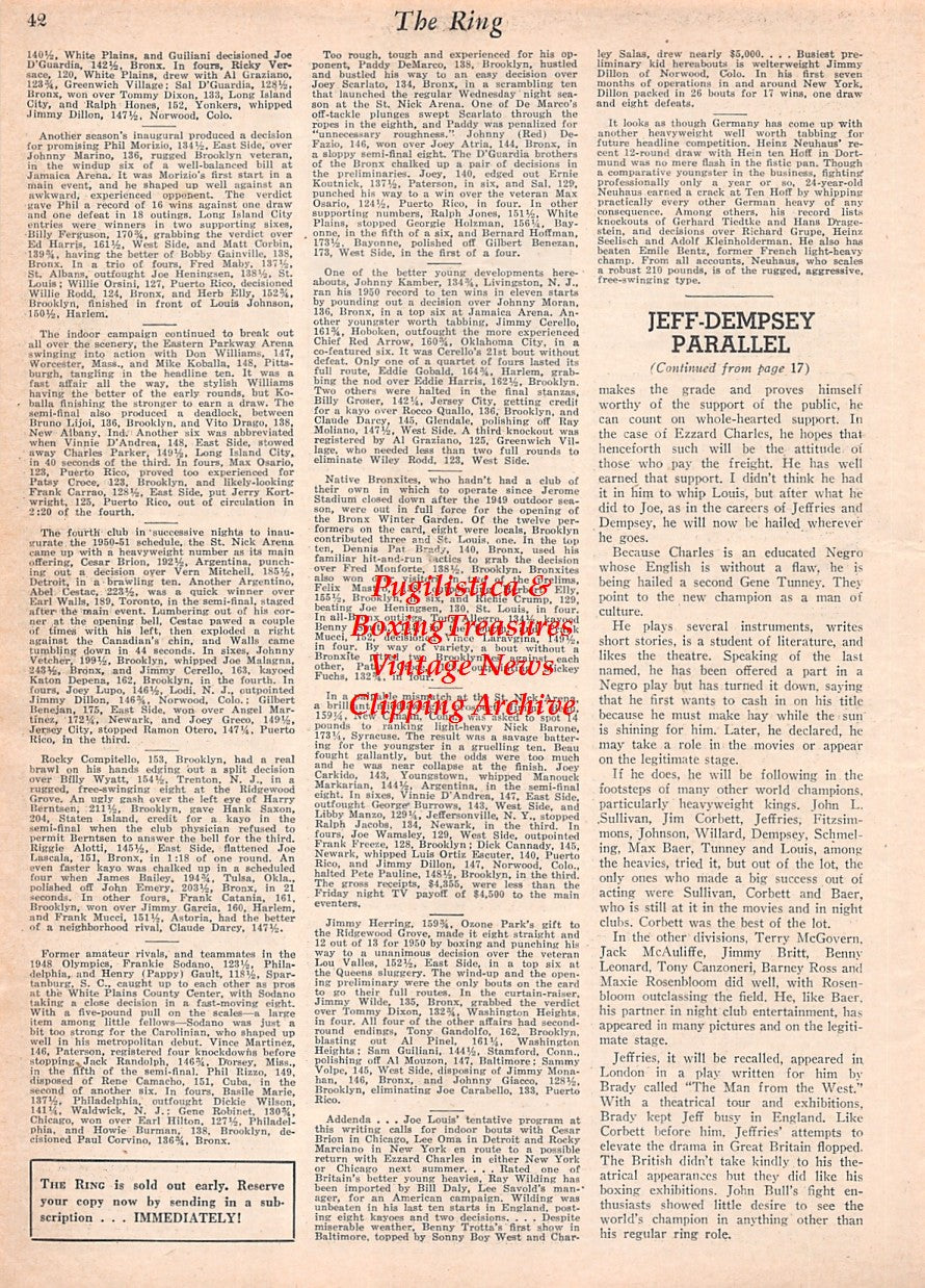 Boxing News Clipping #2581 - Pat Marcune