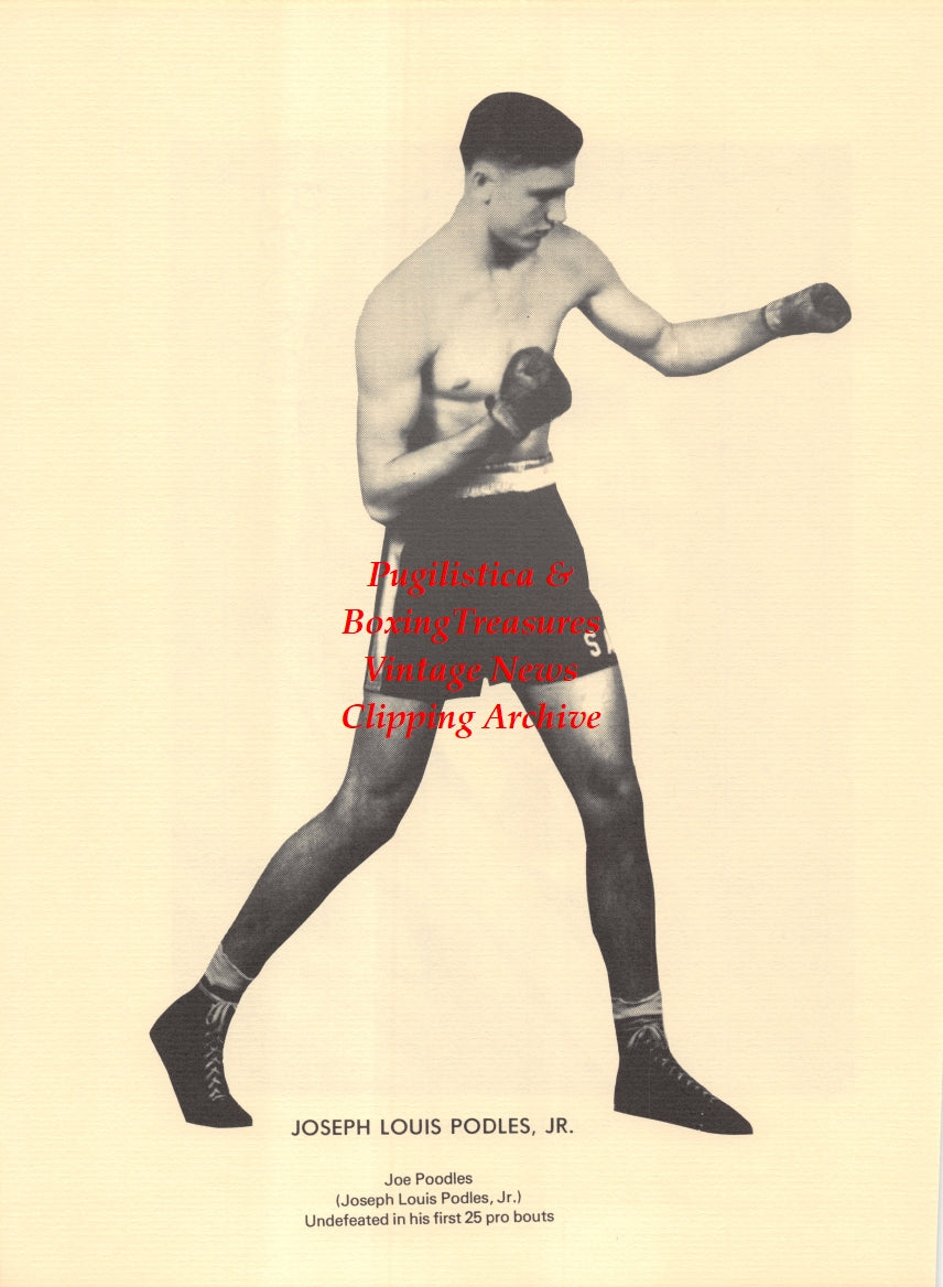 Boxing News Clipping #2665 - Rodger H. Pippen, Joe Poodles Jr.