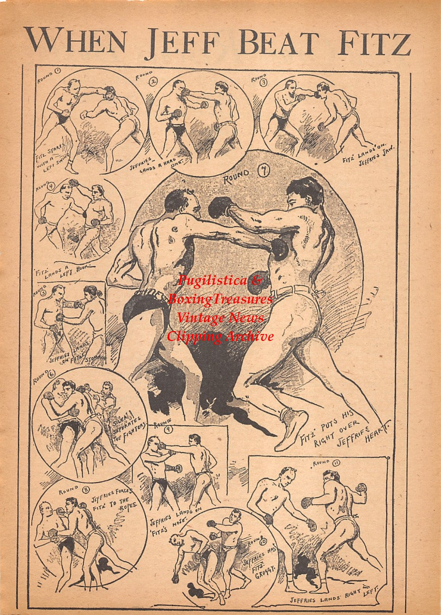Boxing News Clipping #2507 - Robert Fitzsimmons vs. James Jeffries