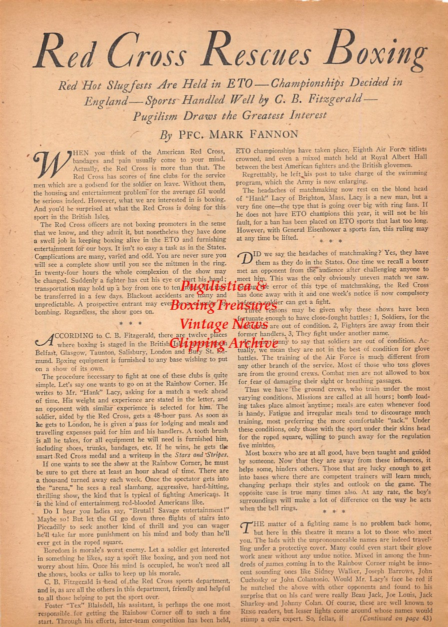 Boxing News Clipping #2507 - Robert Fitzsimmons vs. James Jeffries