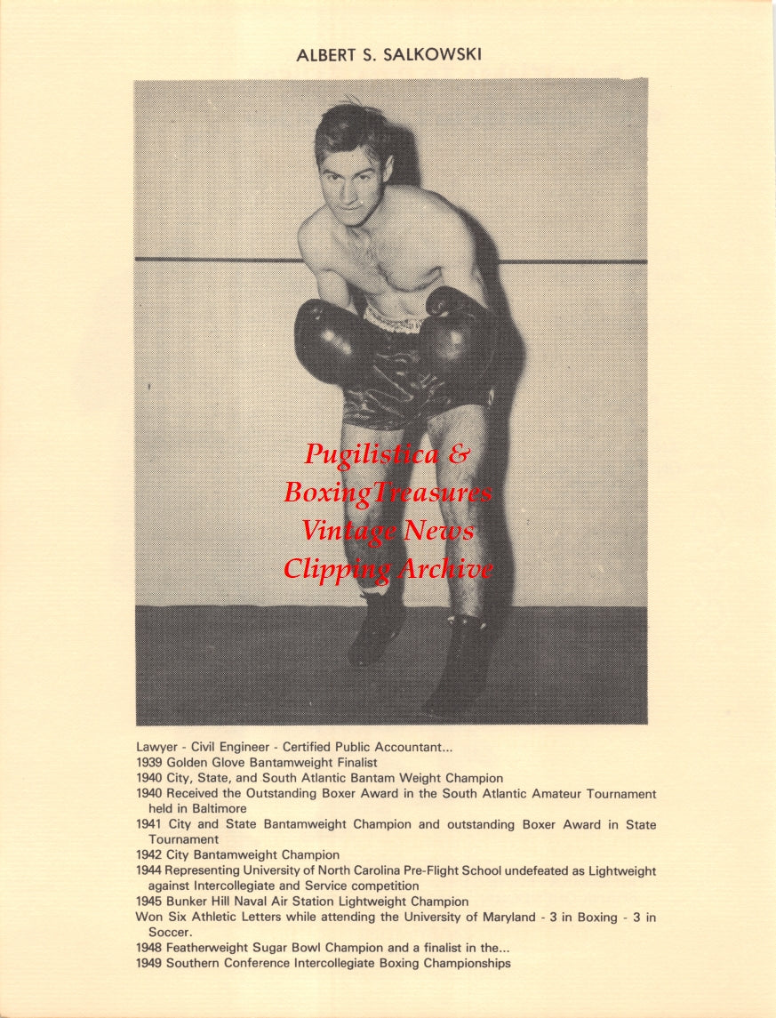 Boxing News Clipping #2674 - Albert Salkowski, Pete Galiano, Dottie Spedden