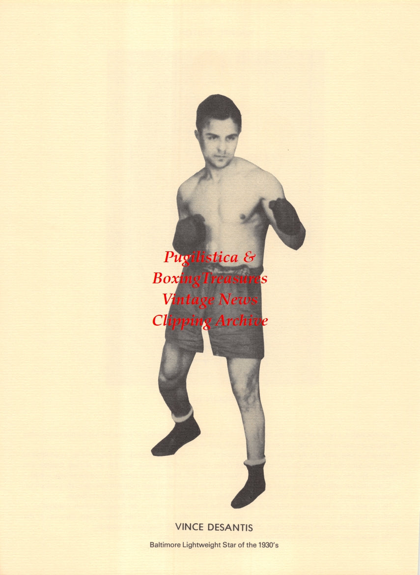 Boxing News Clipping #2666 - Vince Desantis, Gordon Beard