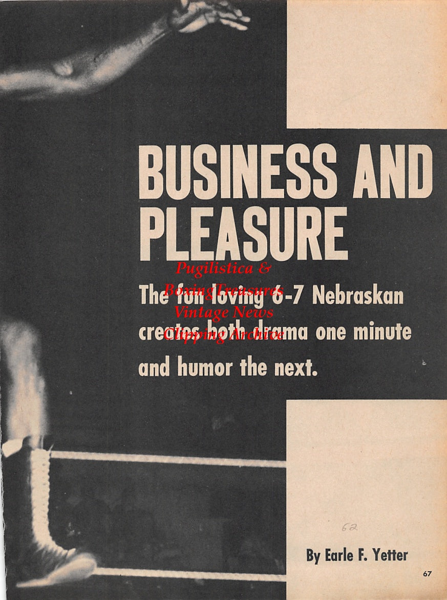 Wrestling News Clipping #126 - Bearcat Wright, Chris Tolos, John Tolos