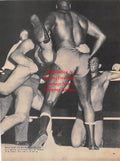 Wrestling News Clipping #128 - Bearcat Wright and Dick Beyer vs. Chris and John Toles, Marie and Johnny Coulon