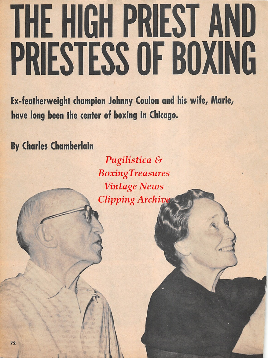 Wrestling News Clipping #128 - Bearcat Wright and Dick Beyer vs. Chris and John Toles, Marie and Johnny Coulon