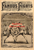James Jeffries vs. Bob Fitzsimmons - 11x17 Boxing Photographic Print
