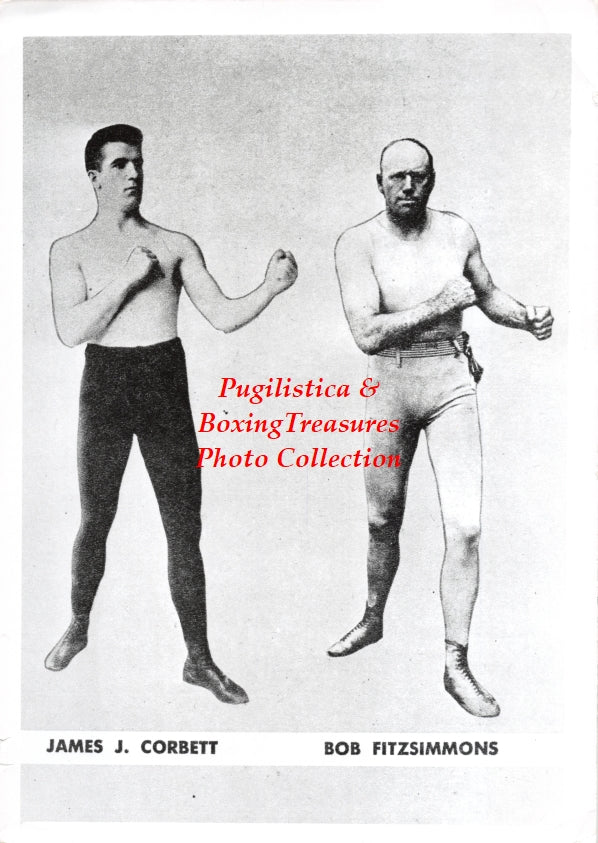 Boxing Photo #1095 - James J. Corbett and Bob Fitzsimmons