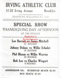 Boxing Photo #1105 - Lee Barrett, Terry Mitchell, Johnny Dohan, Willie Schafer, Phil Bloom, Willie Warren, Bob Lee, Charles Weigert - Irving Athletic Club, Brooklyn