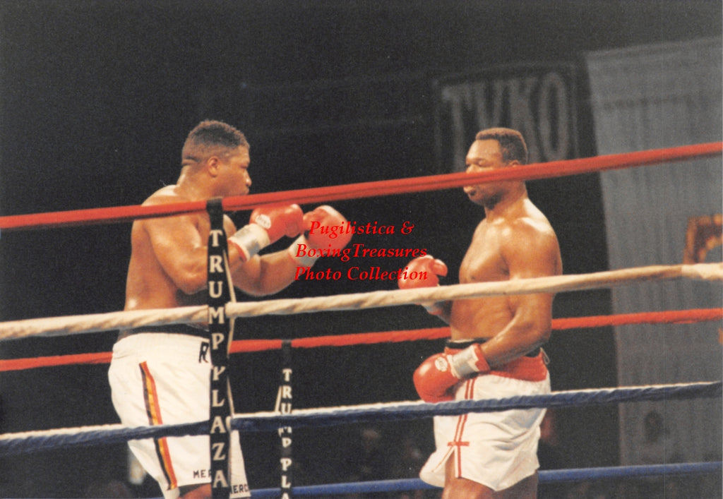 Boxing Photo #1316 - Larry Holmes vs. Ray Mercer 1992 Vintage Snapshot Photograph