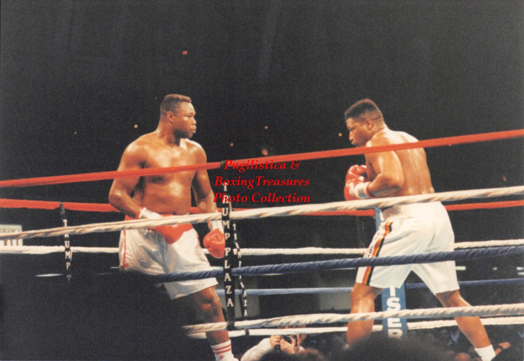 Boxing Photo #1346 - Larry Holmes vs. Ray Mercer 1992 Vintage Snapshot Photograph